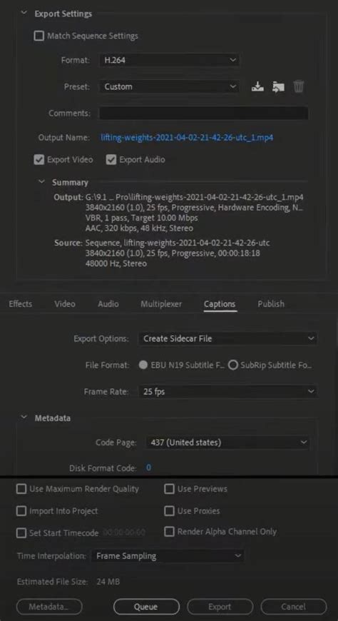premiere export settings|Best export settings for Premiere Pro .